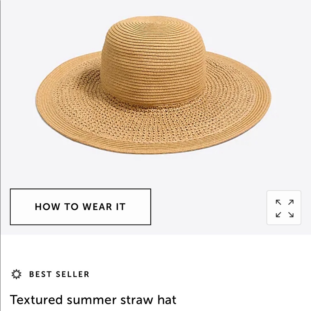 JCrew Textured straw hat